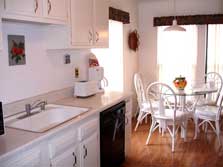 kitchen leading to nook