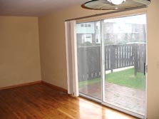 living/dining room with hardwood floors